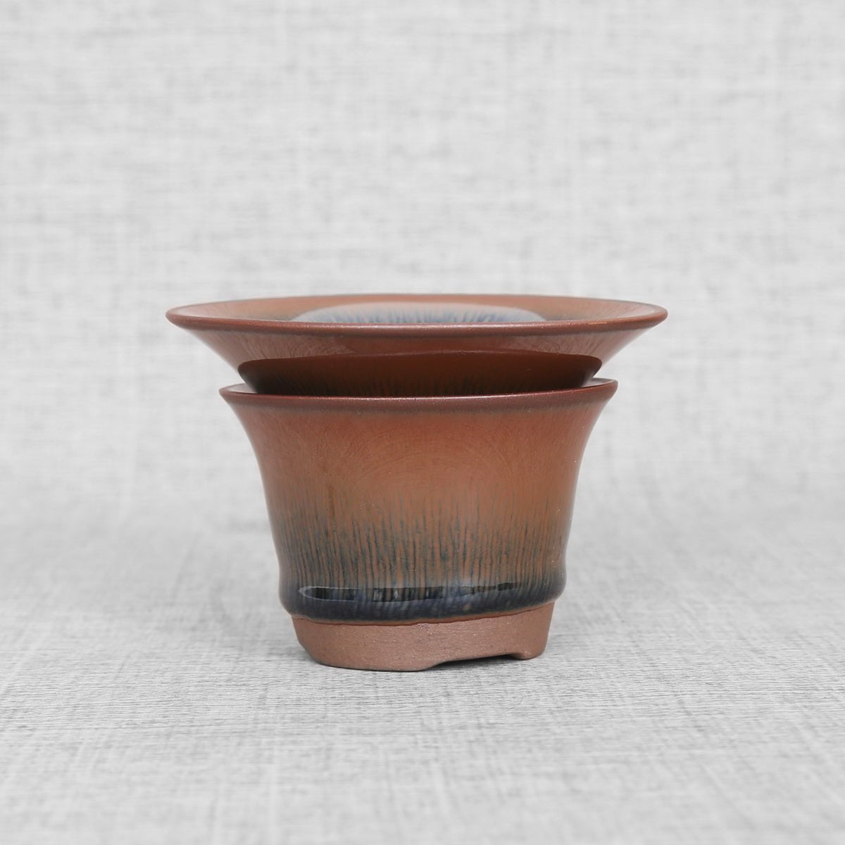 Hare's Fur Gradient Color Brown Dark red Jian Zhan Gift Tea Set - Taishan Tea Club