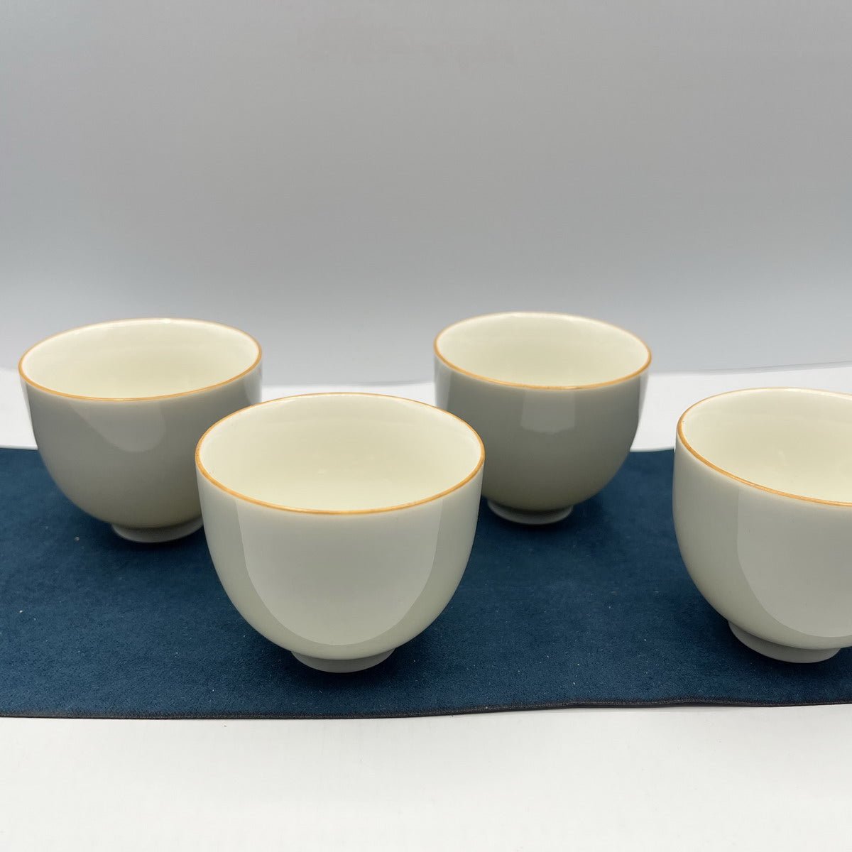 Ice Gray Glazed Ceramic Tea Set - Taishan Tea Club