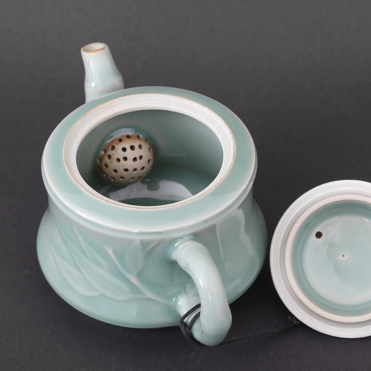 Longquan Celadon Blue bamboo Gift Tea Set - Taishan Tea Club