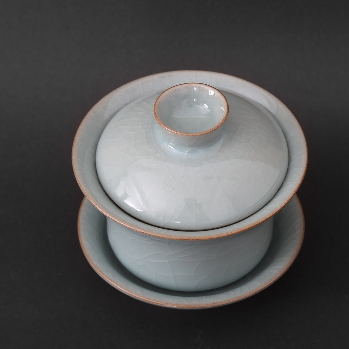 Longquan Celadon Blue Ge Ware Gaiwan Gift Tea Set - Taishan Tea Club