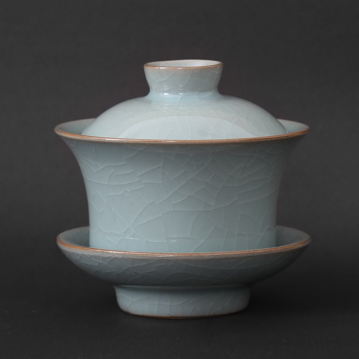 Longquan Celadon Blue Ge Ware Gaiwan Gift Tea Set - Taishan Tea Club