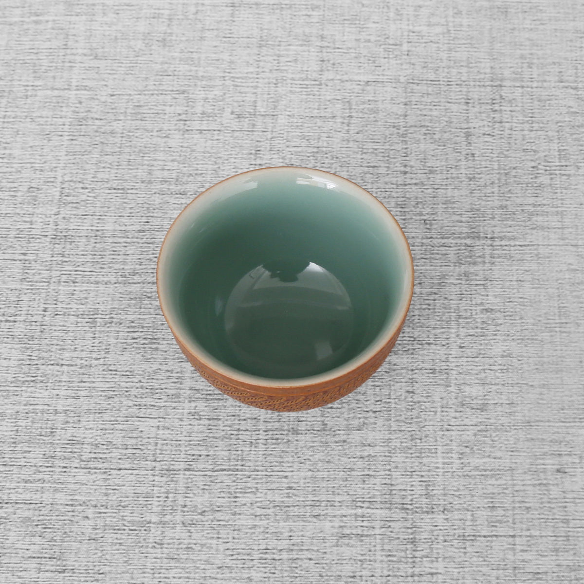 Longquan Celadon Brown Water Ripple Engraving Handcraft Gift Tea Set - Taishan Tea Club