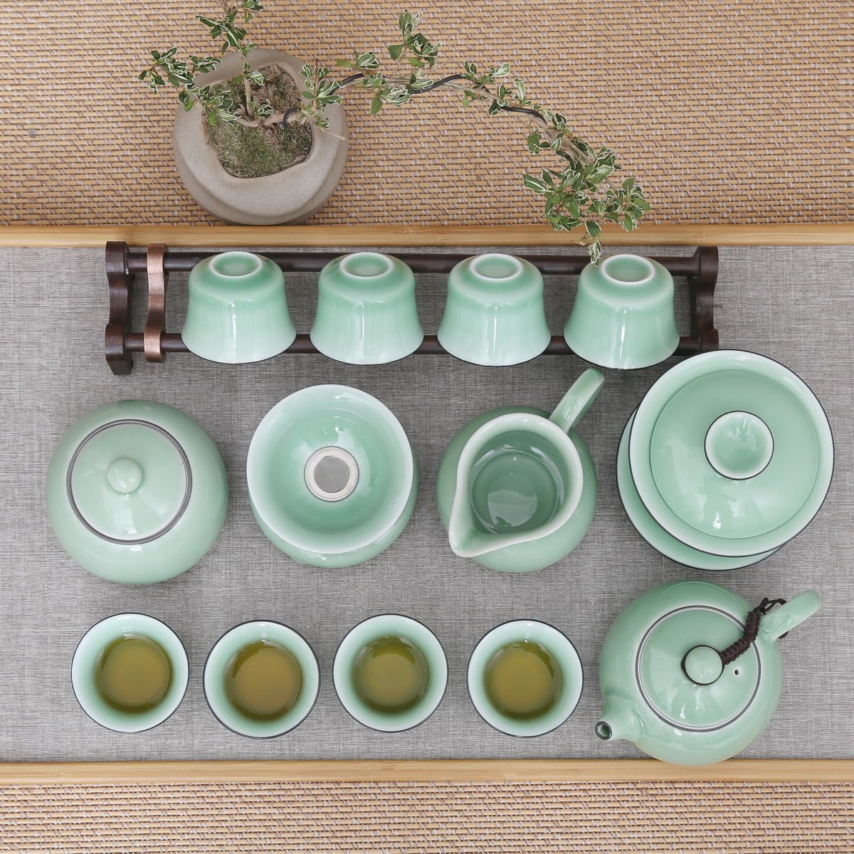 Longquan Celadon Di Ware Gift Tea Set - Taishan Tea Club