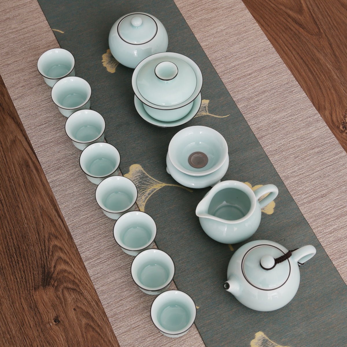 Longquan Celadon Di Ware Gift Tea Set - Taishan Tea Club