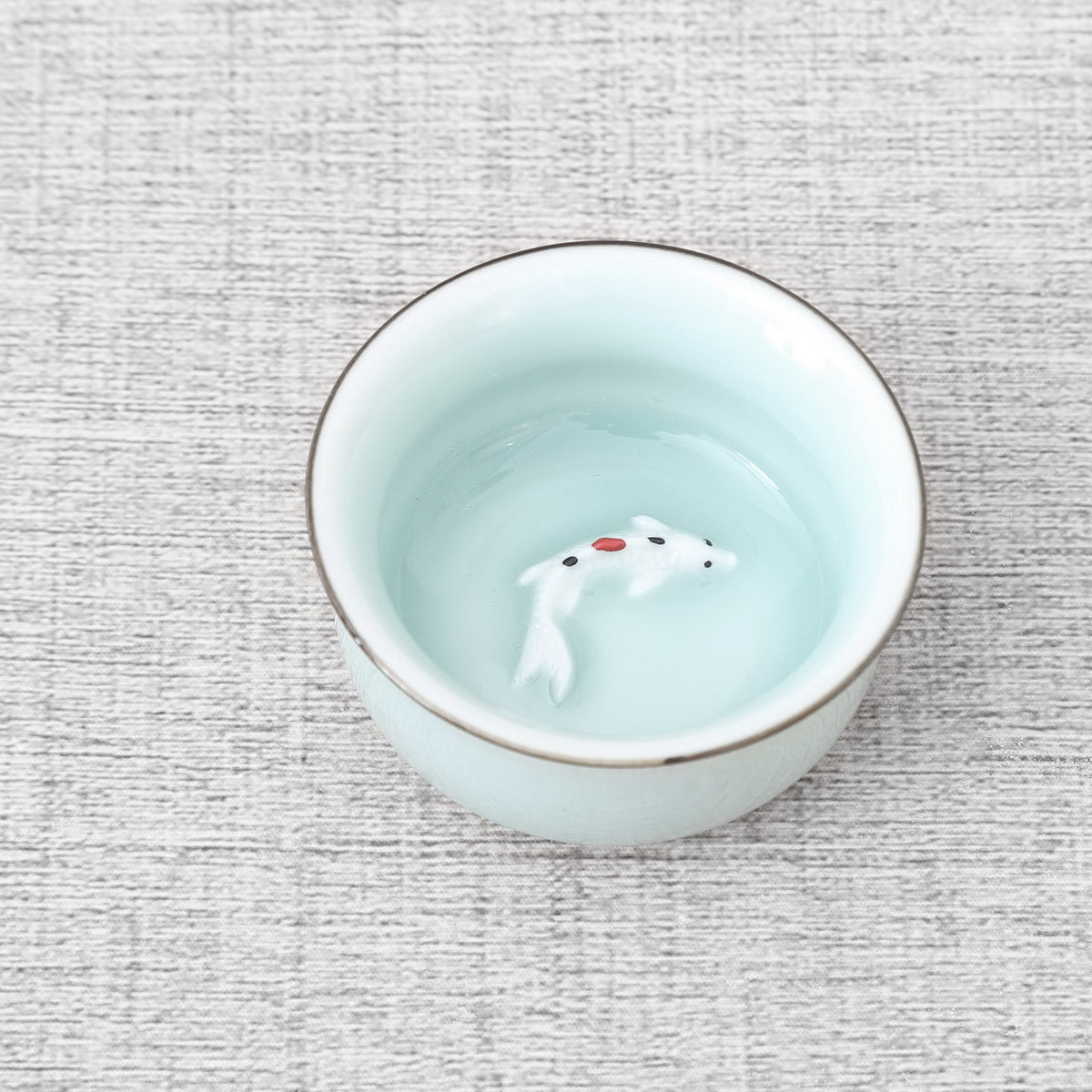 Longquan Celadon Fish Teacup Gift Tea Set - Taishan Tea Club