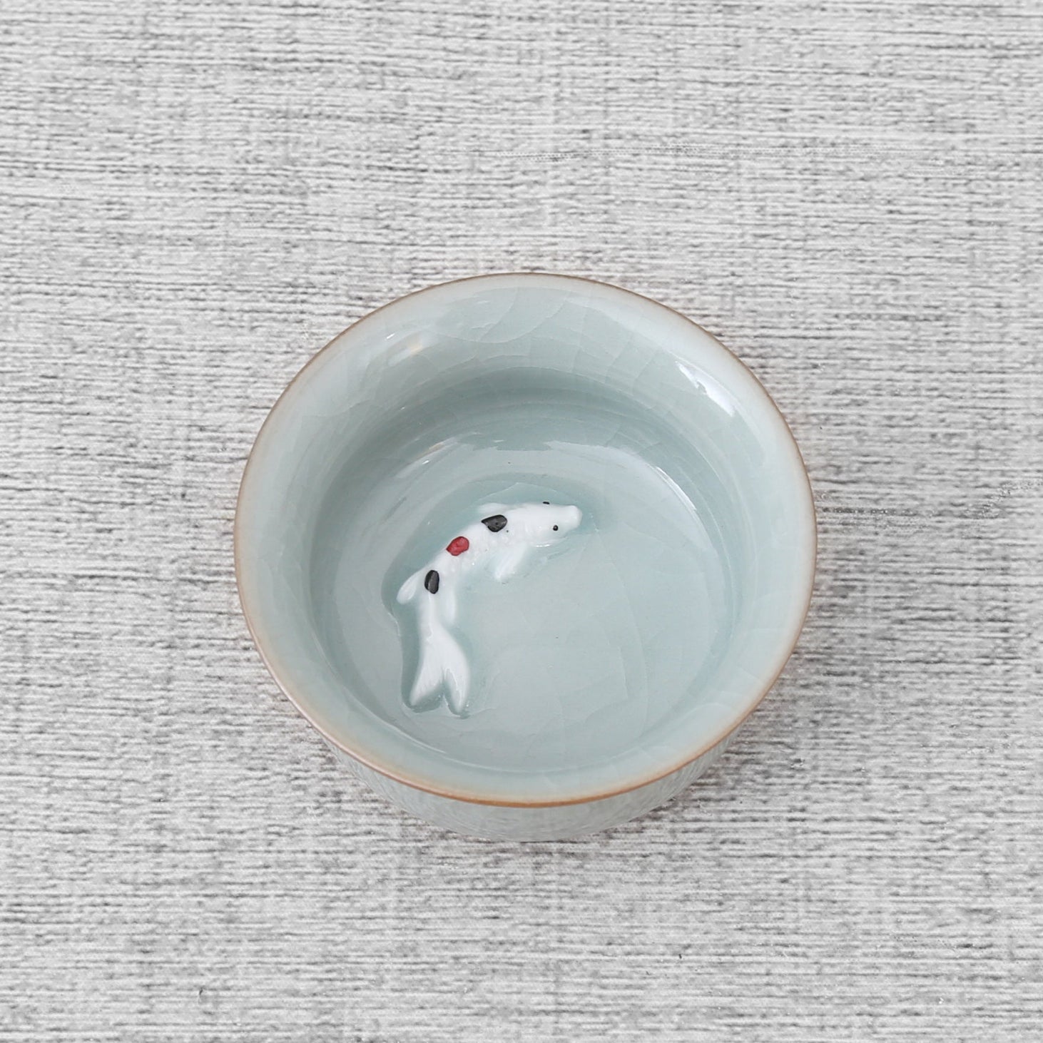 Longquan Celadon Fish Teacup Gift Tea Set - Taishan Tea Club