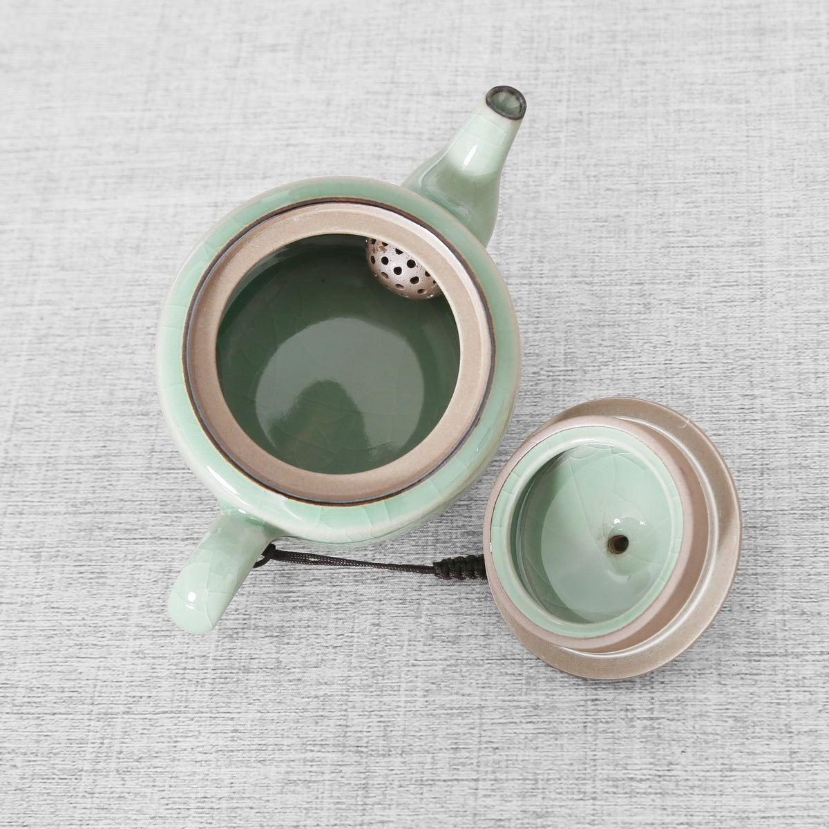 Longquan Celadon Ge ware 2 Wide Cups Gift Tea Set - Taishan Tea Club