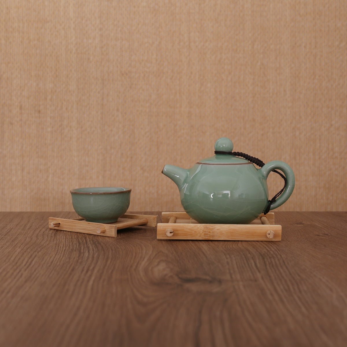 Longquan Celadon Ge Ware 3 Color Gift Tea Set - Taishan Tea Club