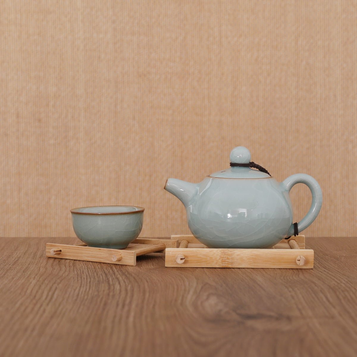 Longquan Celadon Ge Ware 3 Color Gift Tea Set - Taishan Tea Club