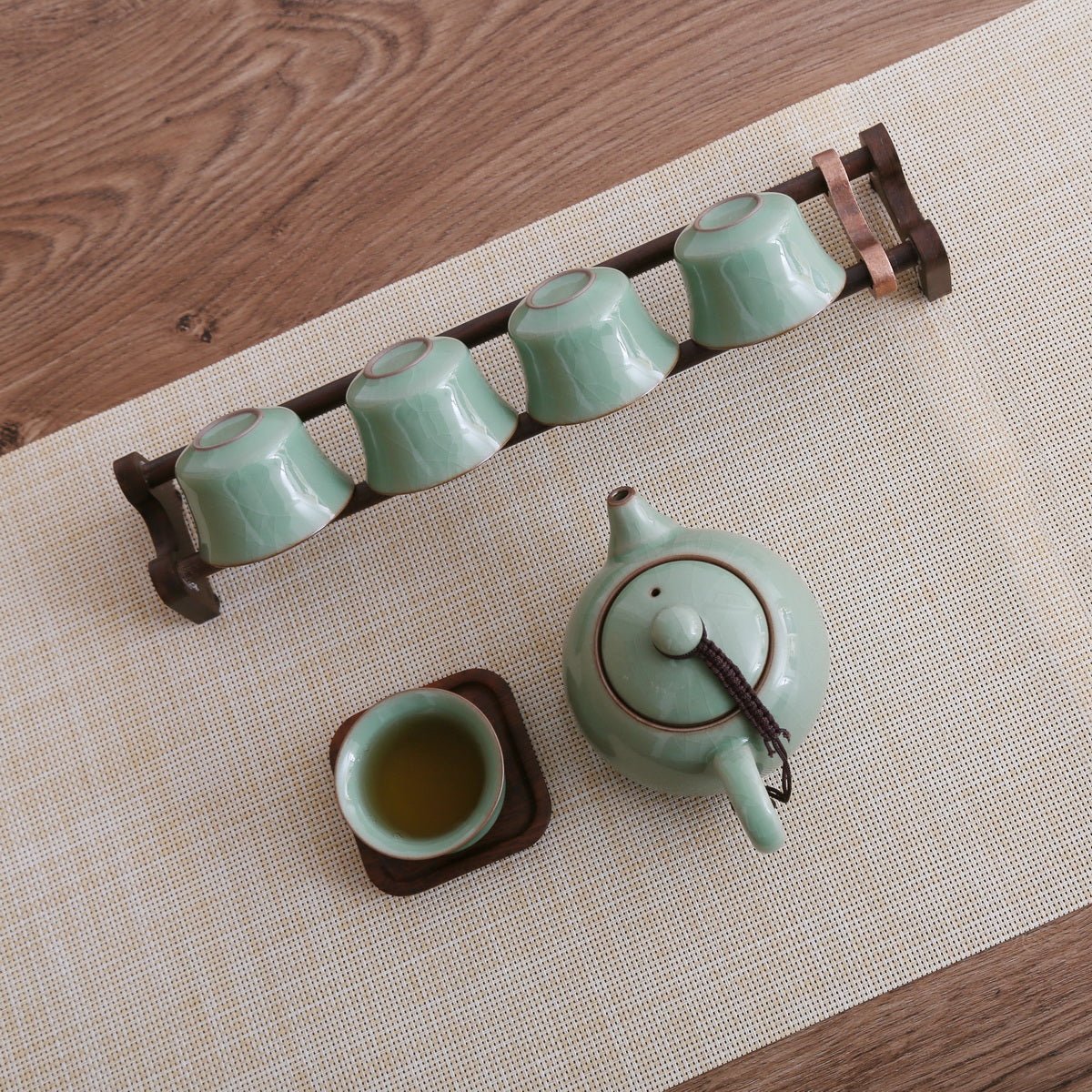 Longquan Celadon Ge Ware Gift Tea Set - Taishan Tea Club