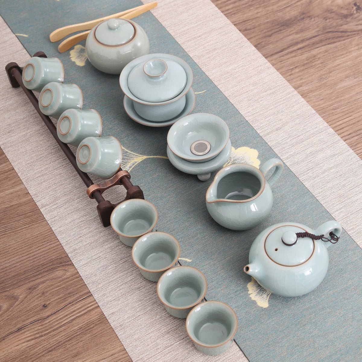 Longquan Celadon Ge Ware Gift Tea Set - Taishan Tea Club