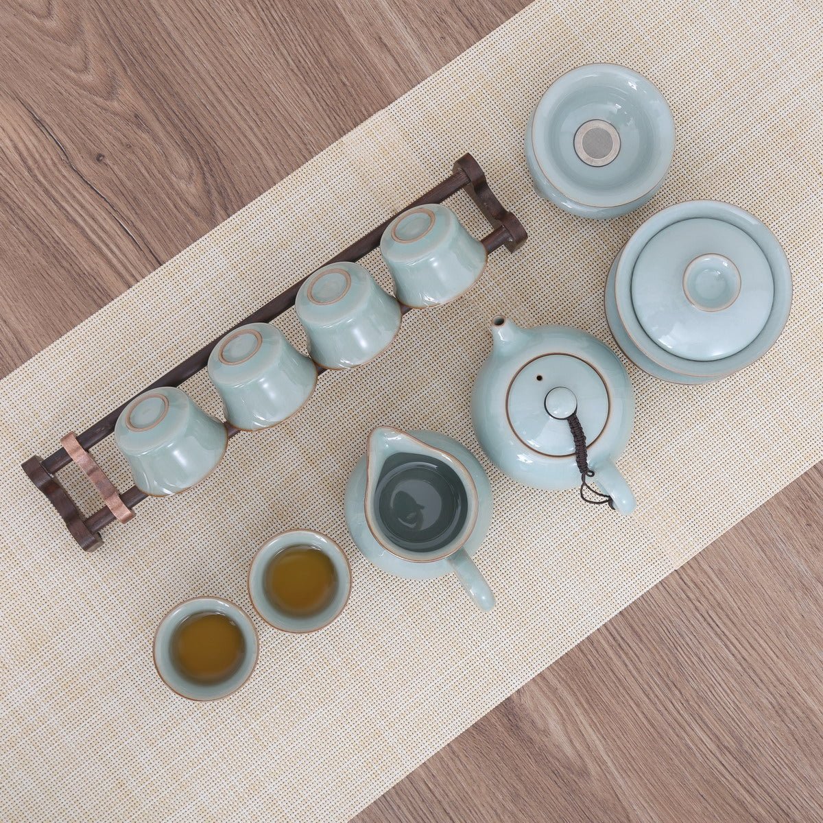 Longquan Celadon Ge Ware Gift Tea Set - Taishan Tea Club