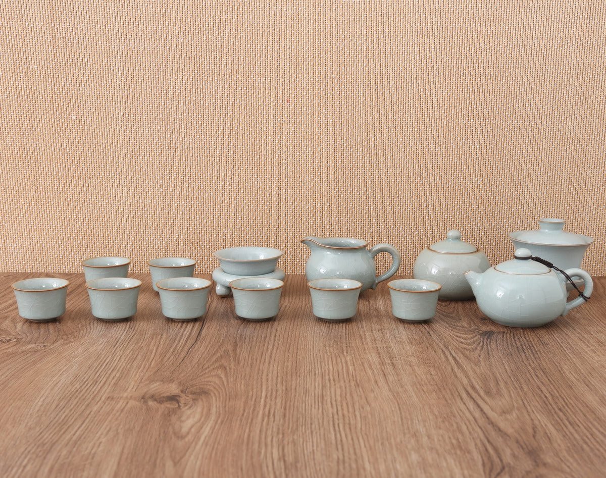 Longquan Celadon Ge Ware Gift Tea Set - Taishan Tea Club