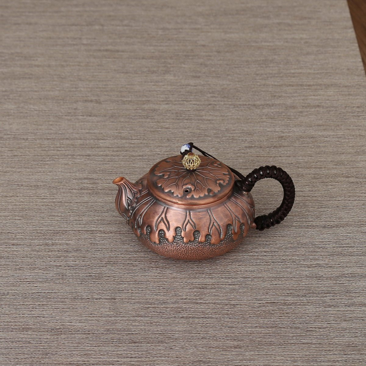 Lotus Leaf Copper Teapot - Taishan Tea Club