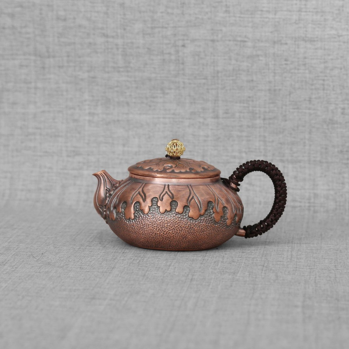 Lotus Leaf Copper Teapot - Taishan Tea Club