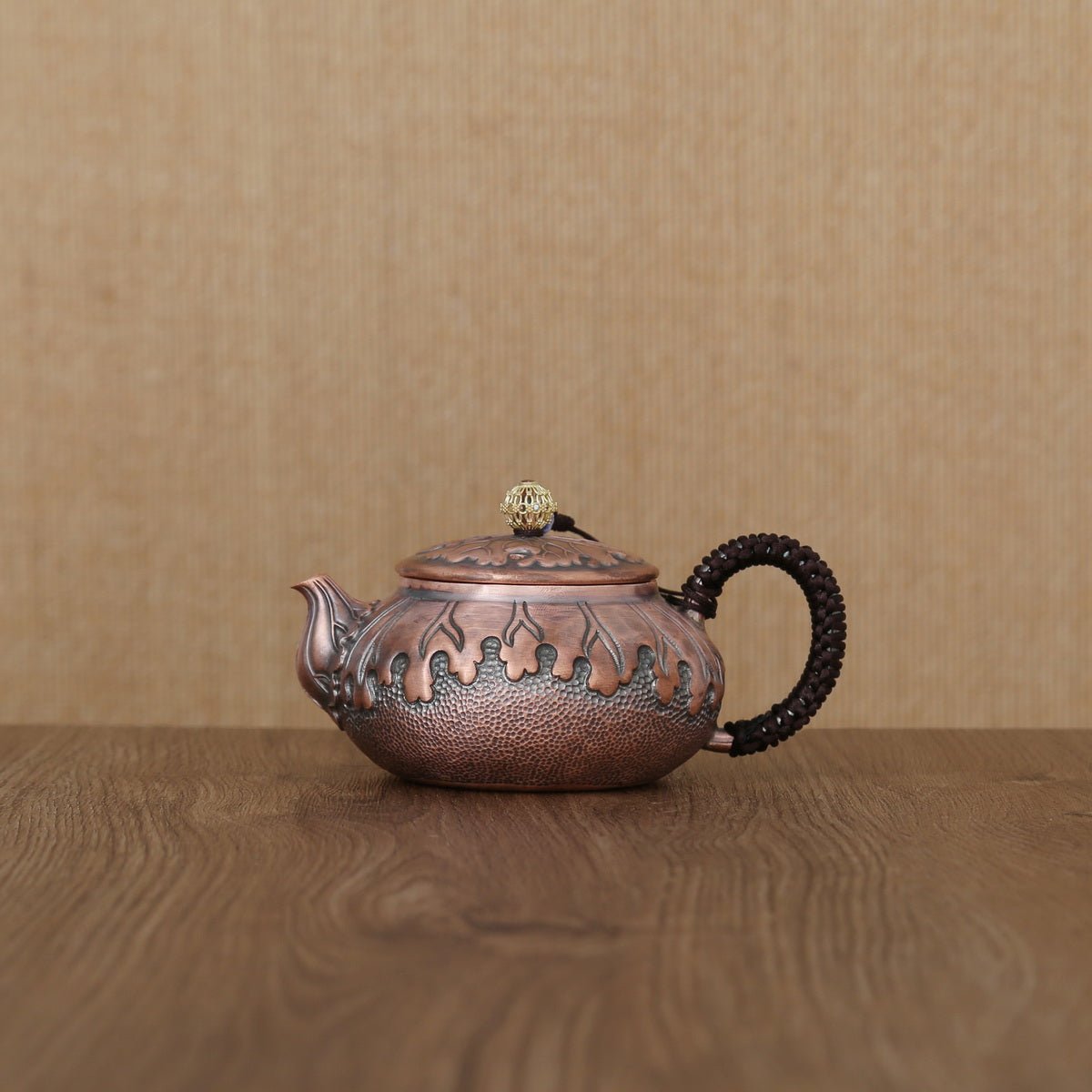 Lotus Leaf Copper Teapot - Taishan Tea Club