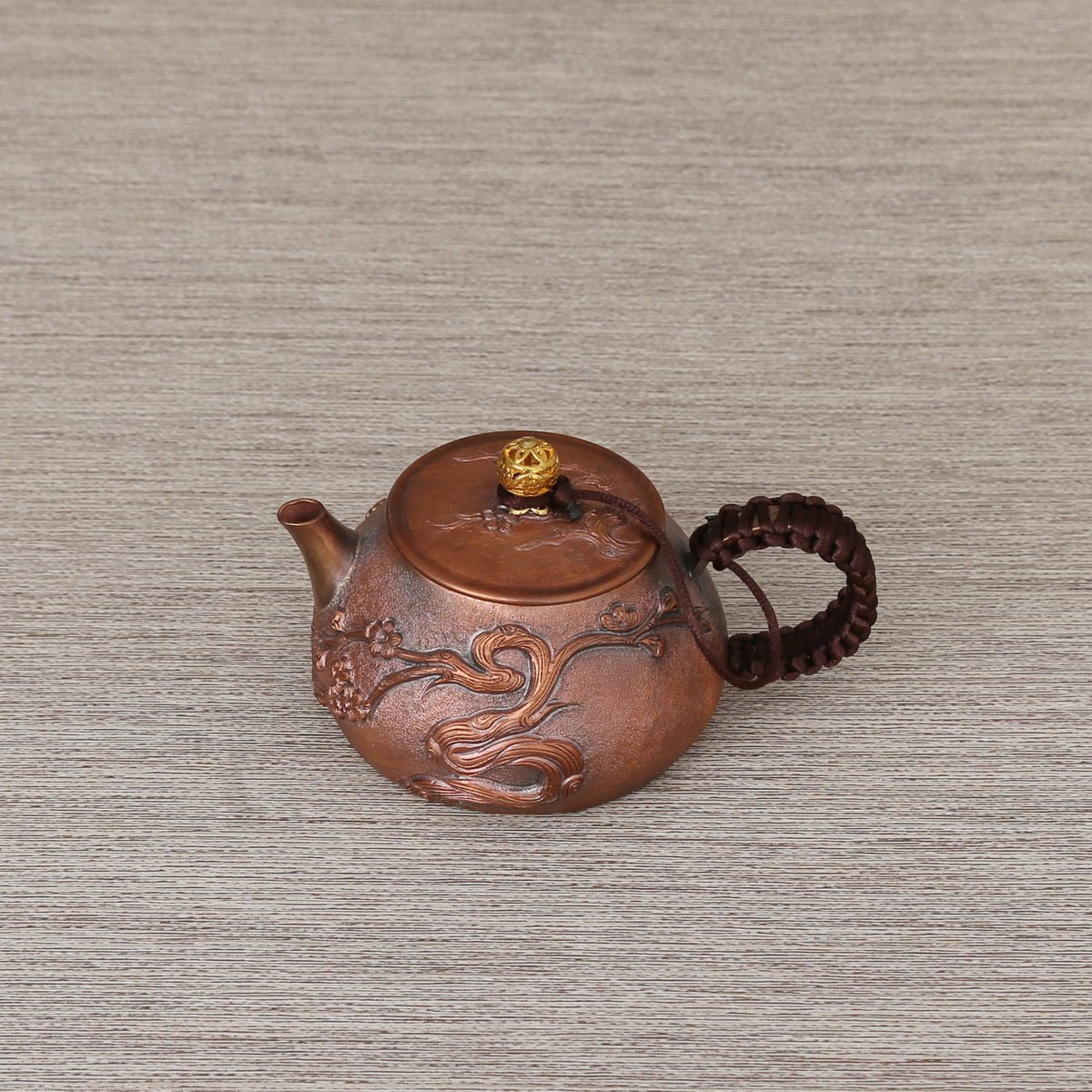 Plum Blossom Copper Teapot - Taishan Tea Club
