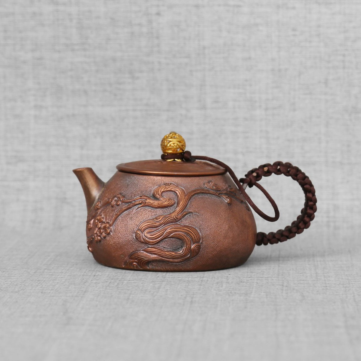 Plum Blossom Copper Teapot - Taishan Tea Club
