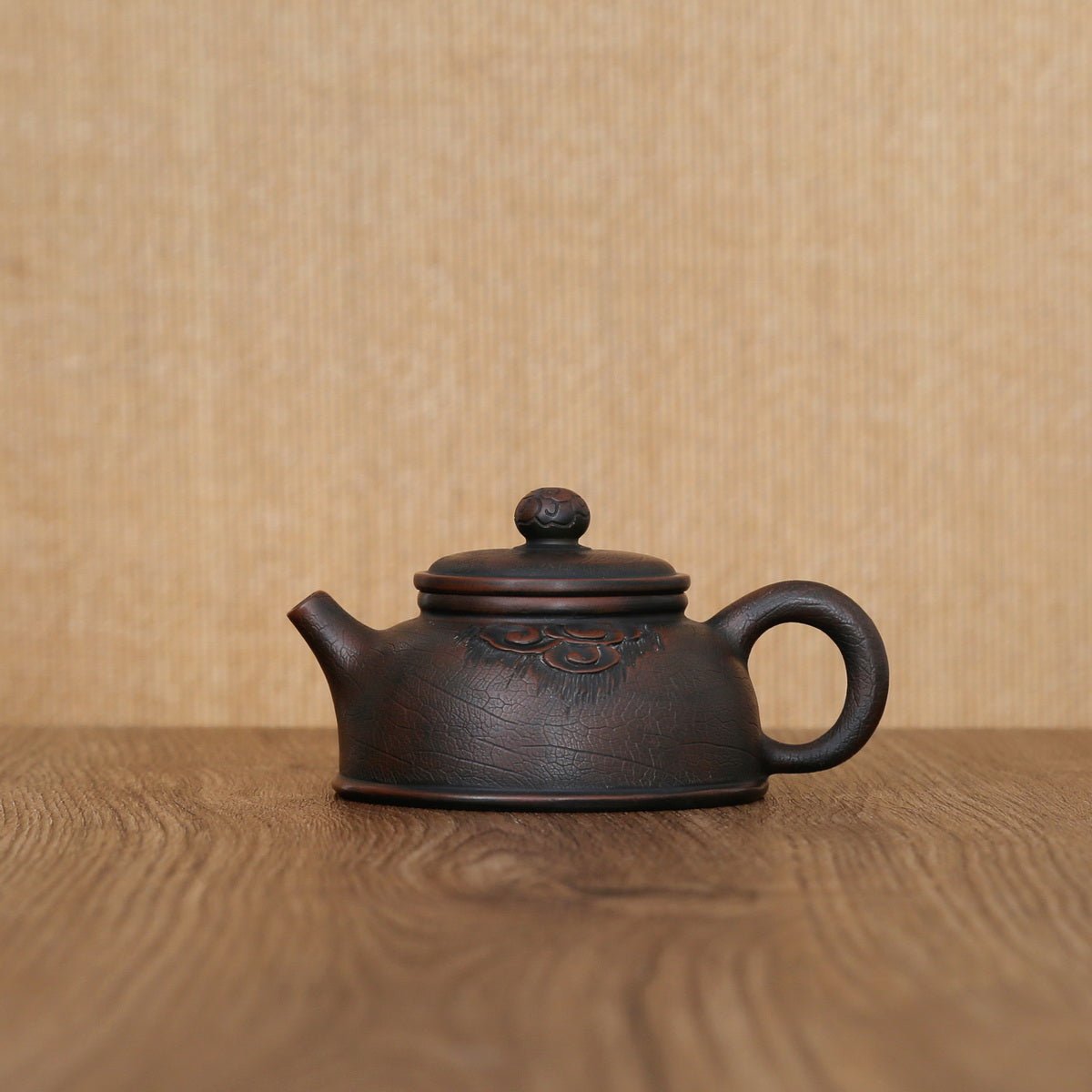 Single Teapot,Purple Pottery (Pu Ti Wen Qian Diao) - Taishan Tea Club