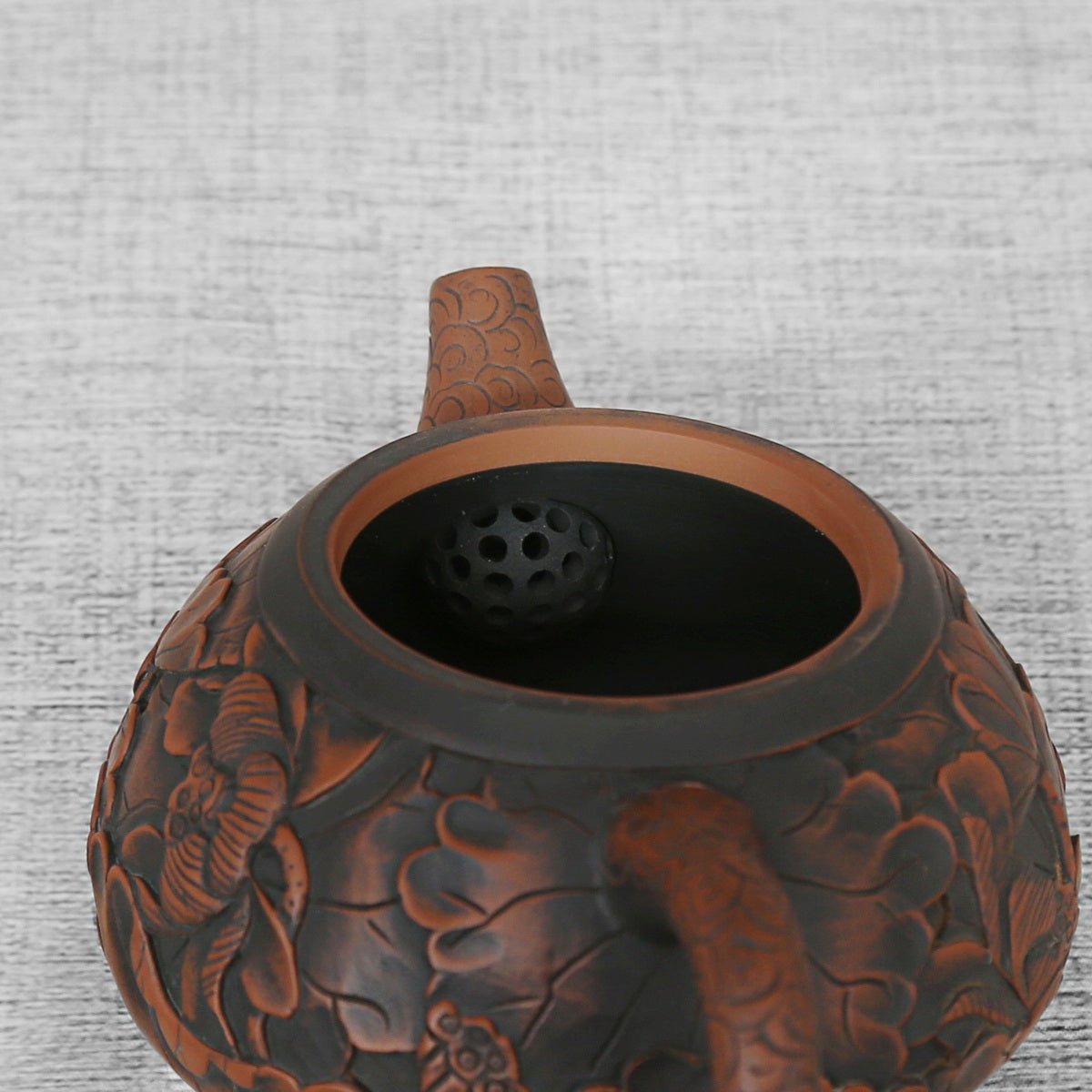 Single Teapot,Purple Pottery SJT1(Man Diao) - Taishan Tea Club