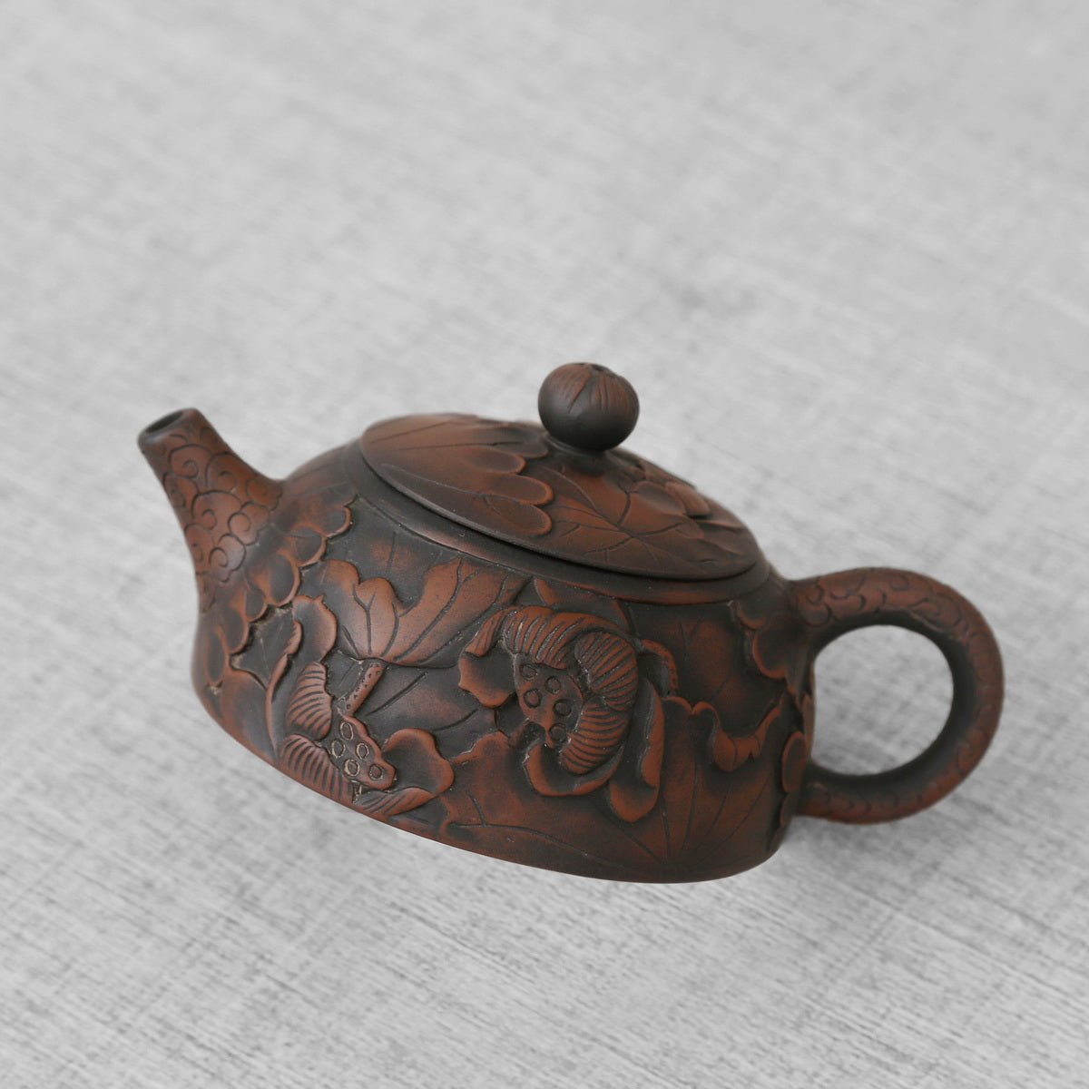 Single Teapot,Purple Pottery SJT3(Man Diao) - Taishan Tea Club