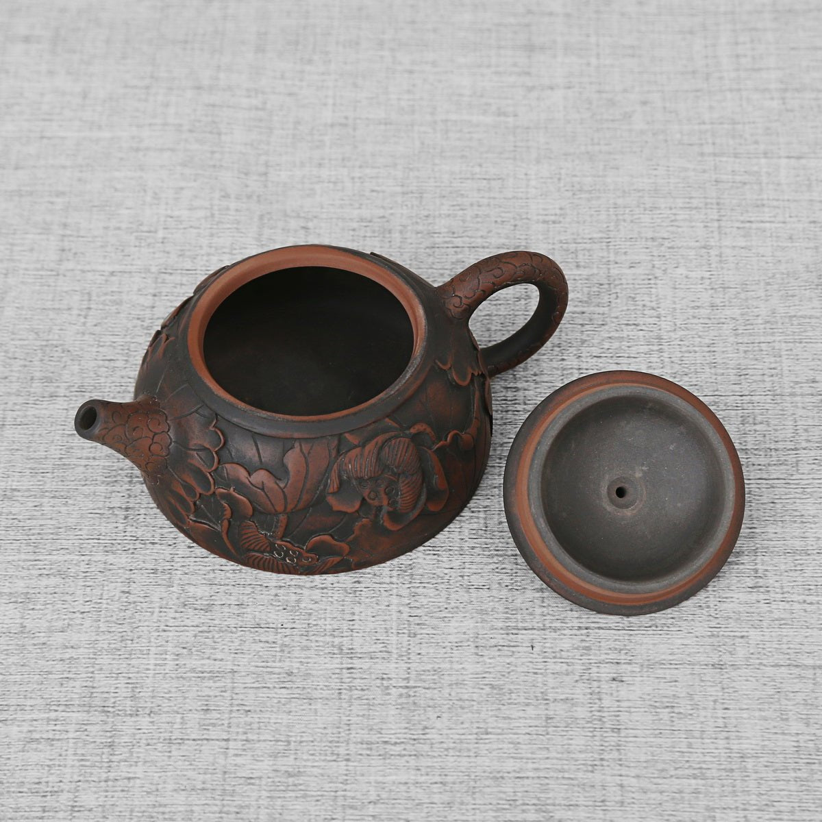 Single Teapot,Purple Pottery SJT3(Man Diao) - Taishan Tea Club