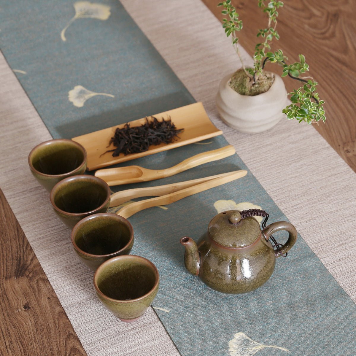 Tea Green Jian Zhan Gift Tea Set - Taishan Tea Club